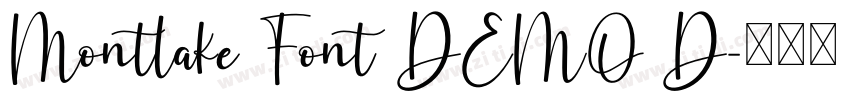 Montlake Font DEMO D字体转换